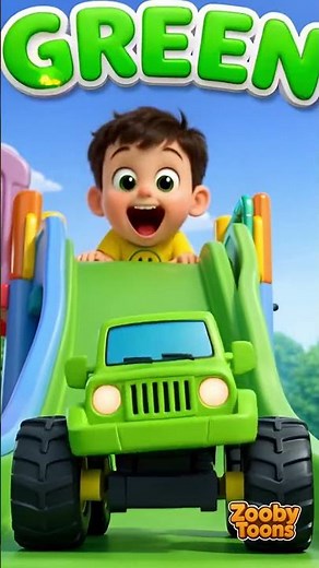 Learn Colors Name with Colorful Cars 🚗🌈 | Fun Slide Activity for Kids | Kids Songs