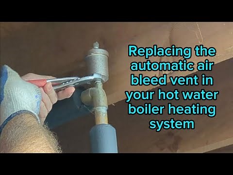 Replace a leaking automatic air bleed vent / valve on a boiler - Taco 400 Hy-Vent, Hydro Master, etc