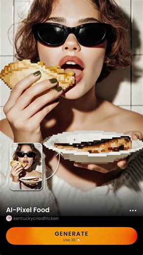 how to do the pixelated food trend 👾🍕✨