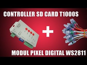 Modul Pixel Digital ws2811 si controller T1000S www.ledia.ro