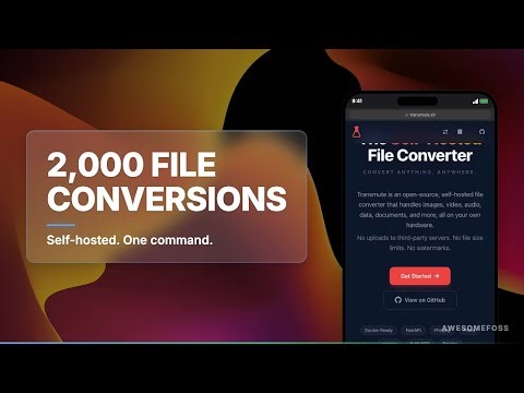 Transmute: The Self-Hosted CloudConvert With 2,000+ File Conversions