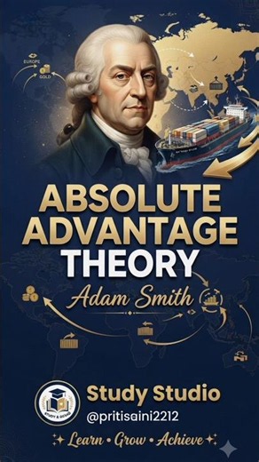 Classical Theory of International Trade | Adam Smith's Absolute Advantage Theory