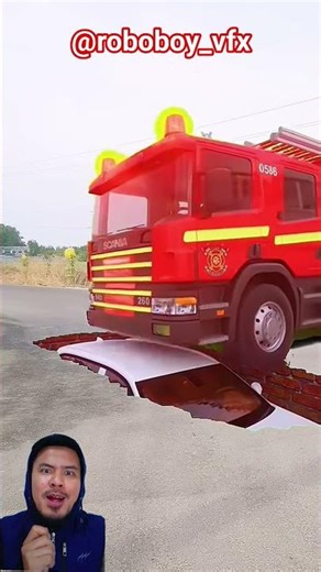 tanah longsor 🤭 roboboy_vfx #viral #shortvideo