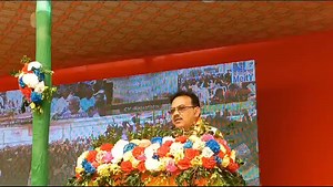 On the occasion of PM Modi's interaction with beneficiaries, #ViksitBharatSanklapYatra along with AV show on flagship programs through IEC Van was held at Bamutia GP in #Tripura. State Finance Minister Pranajit Singha Roy graced the program and highlighted how the govt is bringing benefits of welfare schemes at the doorsteps of people. | All India Radio News | Facebook