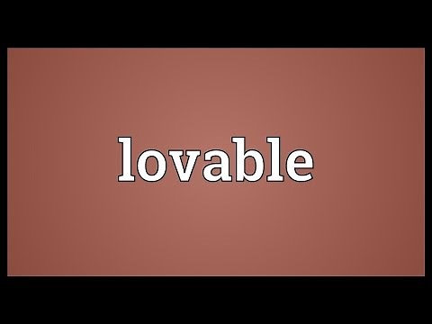 Lovable Meaning