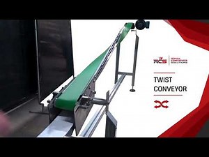Magnetic Twist Conveyor - Flipping Metal Lids - Royal Conveyor Solutions