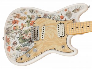 Fender teams up with Shawn Mendes for a revamped floral-finished Musicmaster