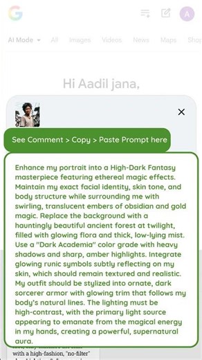 Turn Your Photo into High-Dark Fantasy Magic! (AI Prompt) #geminiai #aiimage #bollywoodposter