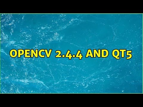 OpenCV 2.4.4 and QT5