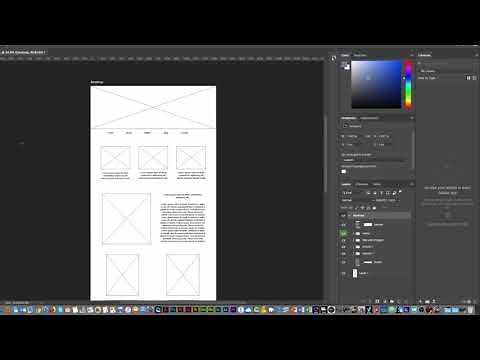 Ski web project 01 - How to create website wireframes in Photoshop CC 2019