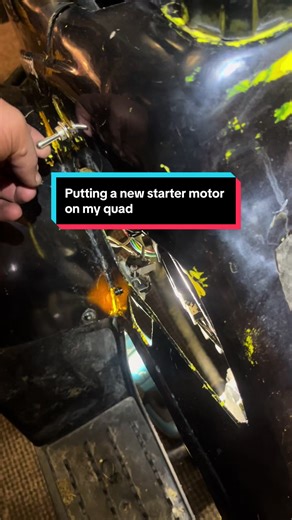 Installing a New Starter Motor on a Chinese Mini Quad