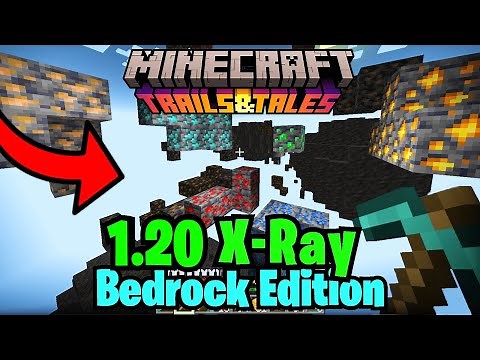 How To Get X-RAY Texture Pack For Minecraft 1.20 Bedrock Edition! (Works on Servers!)