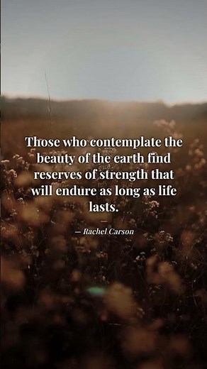 "Reserves of strength that will endure" — Rachel Carson, 1965
