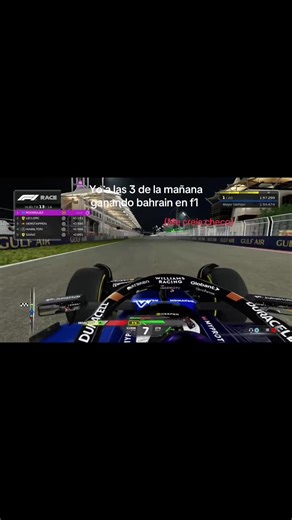 Winning Bahrain F1 Race - An Unexpected Moment