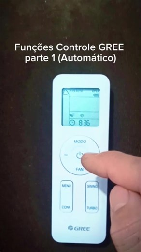 Ar condicionado GREE Conheça as funções do controle remoto nessa série de vídeos em que explico as funções passo a passo #arcondicionado #gree #brasil