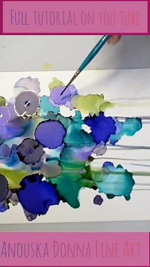 shorts Alcohol ink Flower Tutorial#tuturial#flower #alcoholink #art #floral#howto #paintingtutorial