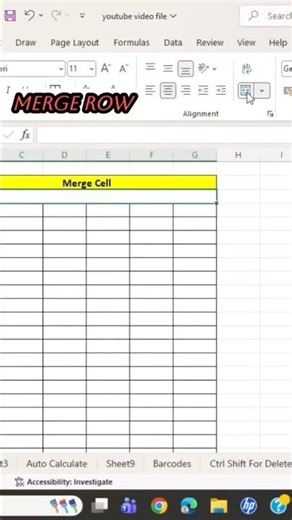 Easy trick for merge all rows