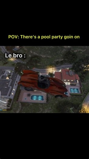 Bro, always up for a pool party 😭 #gta5 #gtaonline #shorts