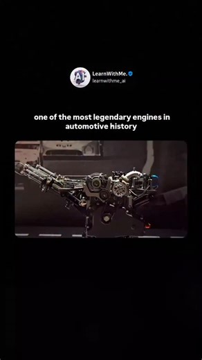 Learn Daily AI on Instagram: "Follow us (@learnwithme.ai ) , Mazda’s R26B is a 2.6-liter, four-rotor rotary masterpiece that powered the 787B to victory at Le Mans in 1991, the only time a rotary engine has ever done so. Producing around 700 hp at 9,000 rpm, it featured variable-length intake runners and three spark plugs per rotor, giving it razor-sharp throttle response and an unforgettable high-pitched scream. Its unique design and reliability shocked traditional rivals, forever cementing it 
