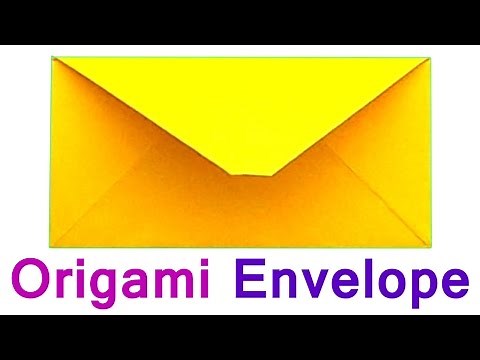 How to make the Envelope of Paper (A4). Traditional Origami for Beginners