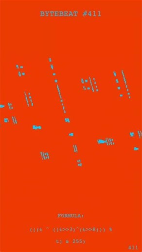 Bytebeat Code #:411 From Formula to Sound