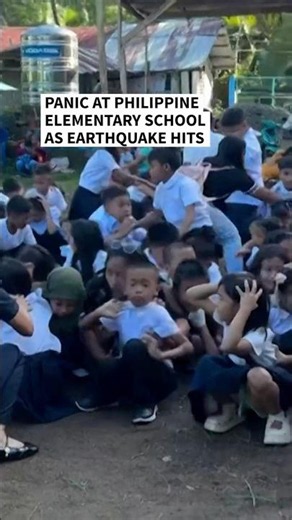 Panic at Philippine elementary school as earthquake hits | AFP