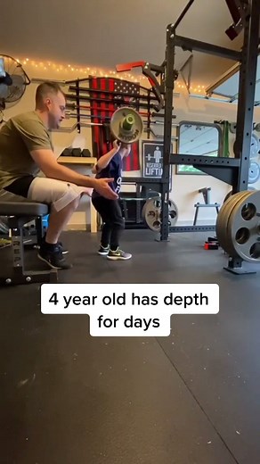 Incredible 4 Year Old Demonstrates Impressive Squats