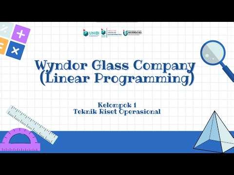 Pemodelan Matematika Dengan Menggunakan Metode Analisis Linear Programming