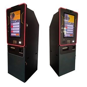 [Hot Item] 19-Inch Touch Screen Currency Exchange ATM Machine Self-Service Terminal with Cash Dispenser Card Reader Safe Box Payment Kiosk