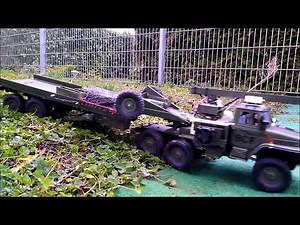 WPL B36 semi-trailer terrain test drive must have seen