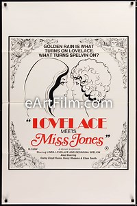 Lovelace Meets Miss Jones 1975 27x41 Linda Lovelace Georgina Splevin H