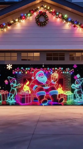 🎄 Light Up Your Christmas with Magic Glow! 🎄🎅✨Transform your garage into a festive wonderland! Our UV-activated Christmas banner features cheerful Santa & elf designs that glow brilliantly in the dark for day-and-night holiday joy. ✨ Why Choose Our Banner: ✅ UV & Dark Glow Effect – Magical day-to-night transformation ✅ Weather-Resistant Vinyl – Perfect for indoor & outdoor use ✅ Easy Installation – Fits standard garage doors ✅ Vibrant Cartoon Art – Delights kids and adults alike 🌟 Limited St
