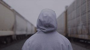 Guy Walks On Train Tracks Stock Footage Video (100% Royalty-free) 3469312039 | Shutterstock