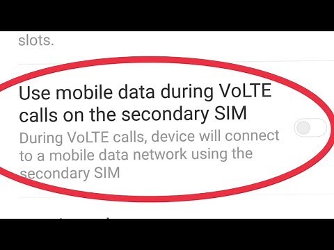 Use mobile data during VoLTE calls on the secondary SIM