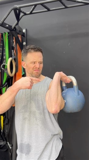 Kettlebell rack fix for a bigger better kettlebell press and squat! #kettlebell