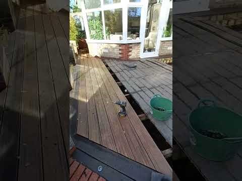 Landscaping, How to... Composite decking subframe replacement.