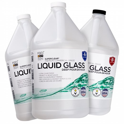 24 Hour Liquid Glass® Deep Pour Epoxy 2:1 - Superclear Epoxy Resin Systems