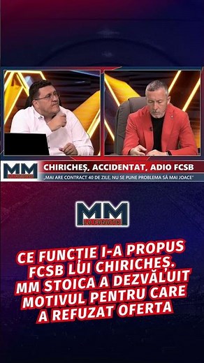 What position did FCSB offer Chiriches? MM Stoica revealed the reason why he refused the offer