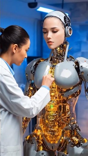 Beautiful AI Humanoid Girl – Unreal Tech! #robot #ai #airobot #shorts #tech #humanoid