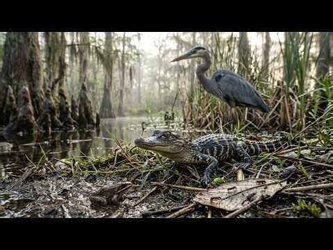 65 Days From Egg to Survivor: Baby Alligator vs the Swamp | BBC Earth-Style Wildlife Story