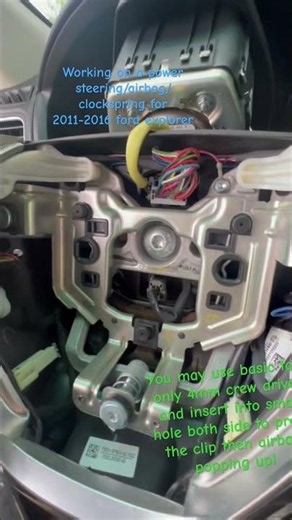 2011-2016 Ford Explorer Clock spring removal! #canada #automobile #automotive #technicians #garage