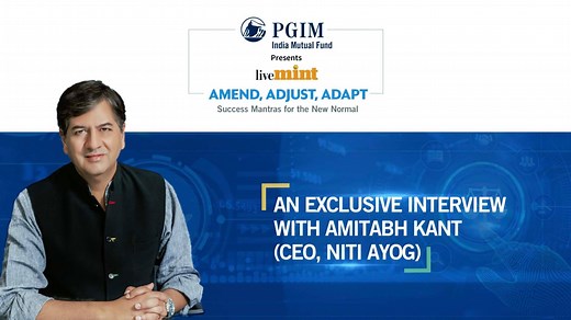 Watch Amitabh Kant (CEO, Niti Ayog) live on Episode 3 of PGIM India Mutual Fund presents LiveMint 'Amend, Adjust, Adapt'. The thought-leader shares his esteemed insights on the revolutionary tax reforms & it's impact on the nation, in this new world order. Tune in to the full episode on Aug 14, 7 pm. Register now for more updates: https://bit.ly/3gBMFcP #AmendAdjustAdapt | Mint