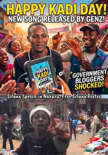 CLICK THE LINK ON BIO FOR A FREE SIFUNA NAKURU POSTER sifuna speech in nakuru free sifuna nakuru poster 😱 THE ELITE ARE SWEATING BECAUSE THE STREETS HAVE SPOKEN! 😱 The timeline is completely frozen over this terrifyingly beautiful and controversial hit! Everyone is screaming the lyrics to the Happy Kadi Day New GenZ song released by Kenya ni Home Songs amidst the growing popularity of the Tuko Kadi Niko Kadi campaign! It is deeply emotional to see millions of frustrated, broken-hearted citizen