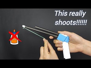 Paper gun No glue | How to make a paper gun without glue | Easy paper craft