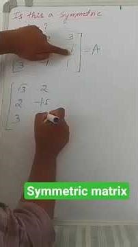 Symmetric matrix | math