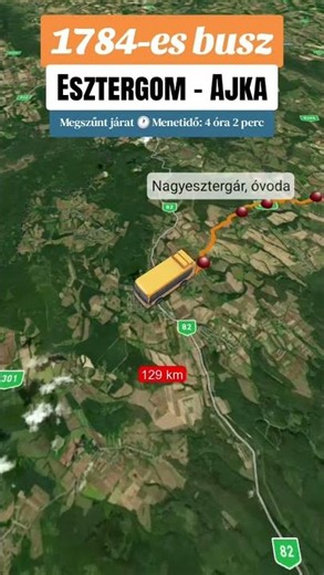 1784-es busz: Esztergom - Ajka (megszűnt járat)