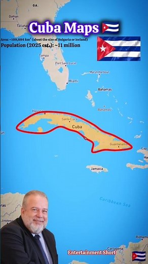 Cuba Maps 🇨🇺 cuba country Population (2025 est.): ~11 million #cuba #map #location #history #travel