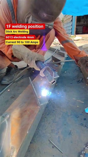stick Arc Welding in 1G position #stickwelding #welding #stickwelding #welder