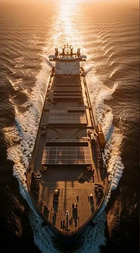 This Ship Runs on Sunshine! ☀️ #solarpower