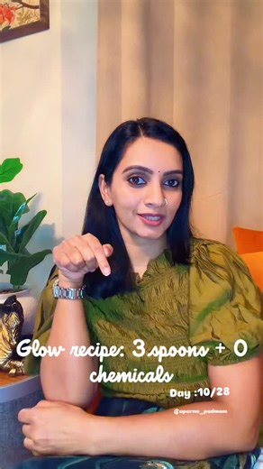Aparna Padmam on Instagram: "Natural skincare lovers, this one’s for you 🌿 Today’s glow recipe: [ingredients] ✔️ Brightens ✔️ Soothes ✔️ Hydrates Consistency > expensive products. Comment “GLOW” if you want more simple home remedies like this ✨ #trending #naturalskincare #tips #fyp #viral Going back to basics with this homemade face pack 🌿 I’ve been loving this mix ,because it’s simple, affordable and actually works when used consistently. No harsh chemicals. No complicated routine. Just clean